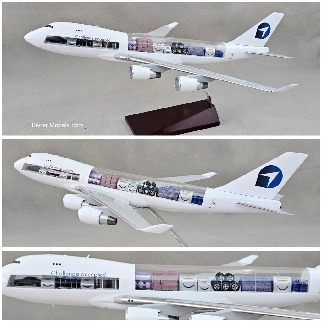 Challenge Group - B747-400F - (1:100) - 180° Clear Top